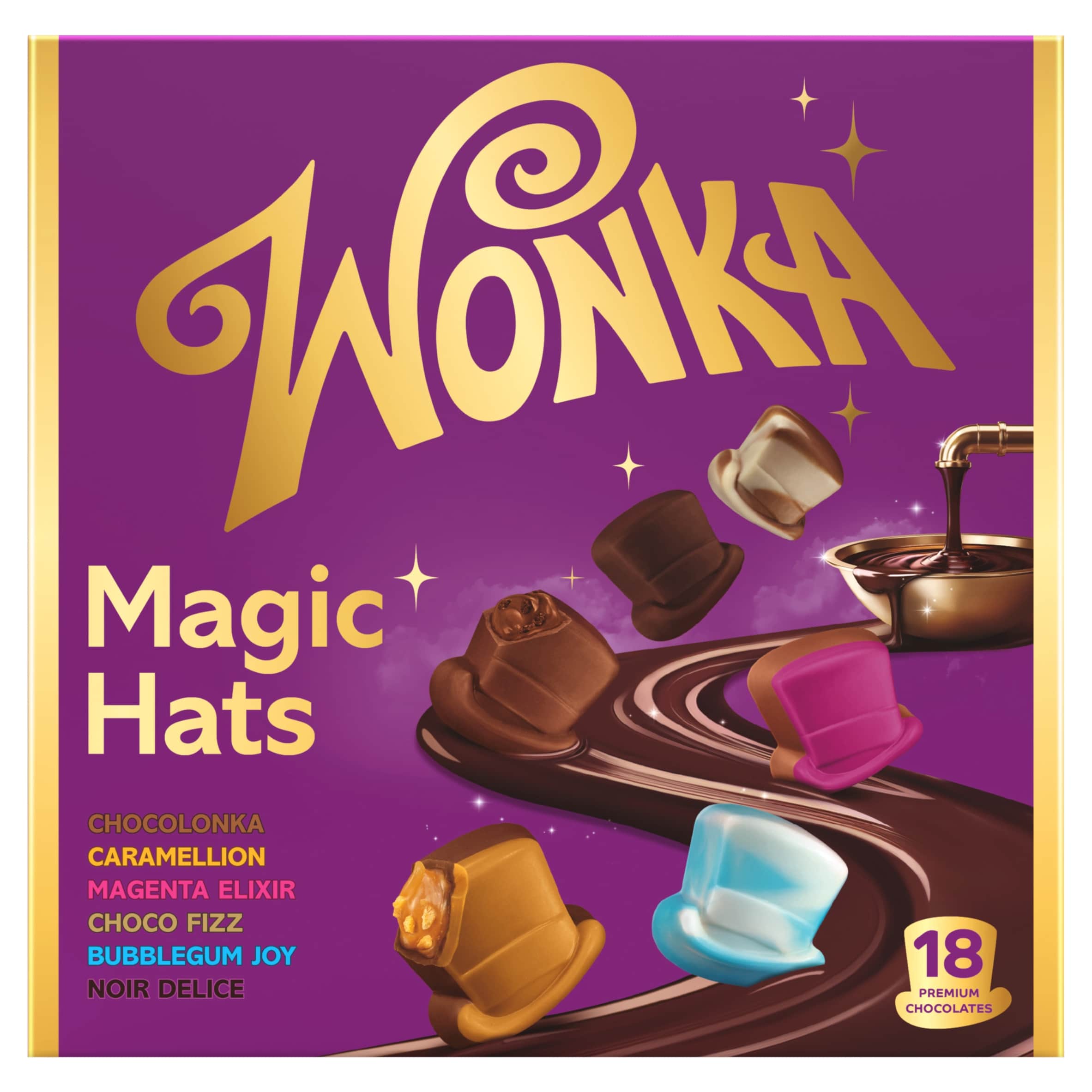 Wonka Magic Hats 18 chocolates 174g