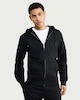 image 1 of F&F Active EVERYHOUR Cotton Rich Zip Up Hoodie in Black