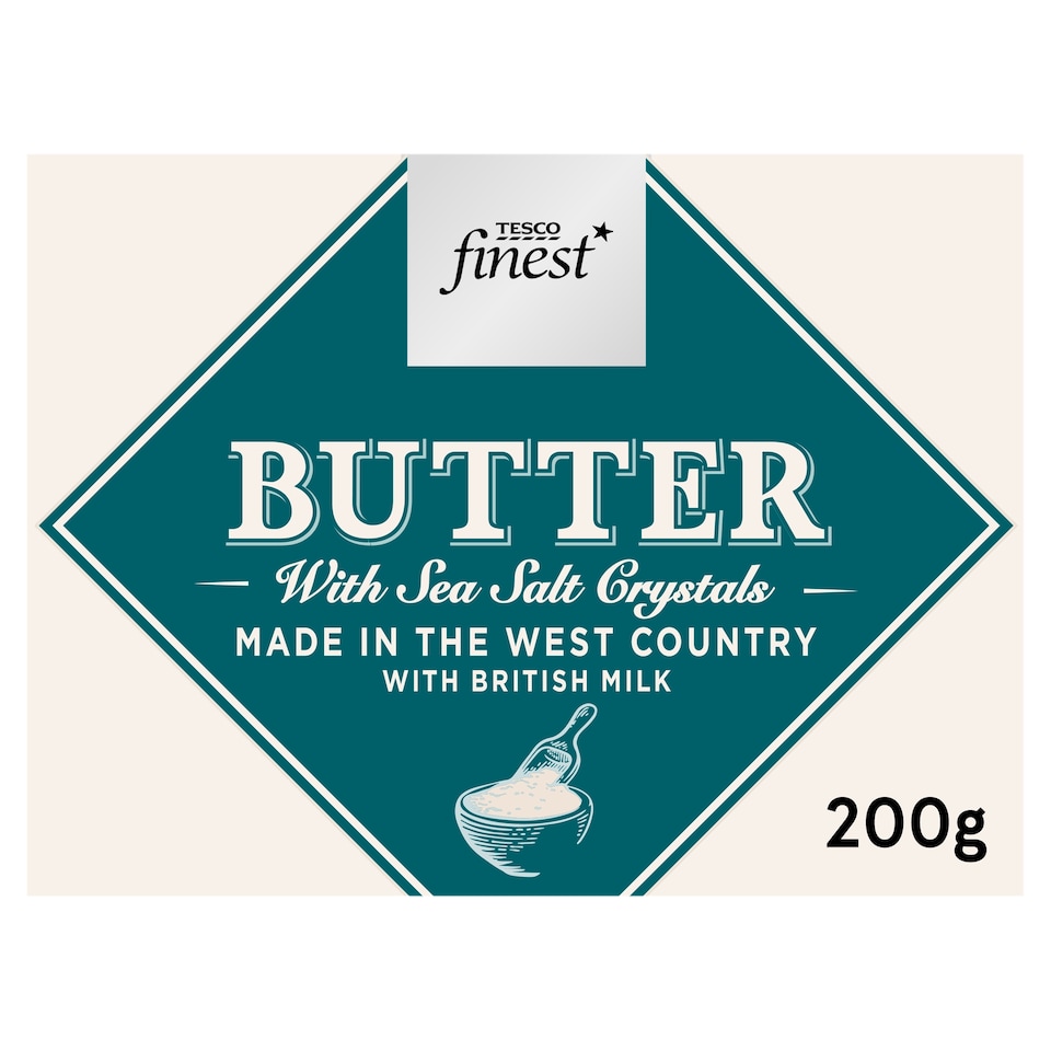 Tesco Finest West Country Butter & Sea Salt 250G
