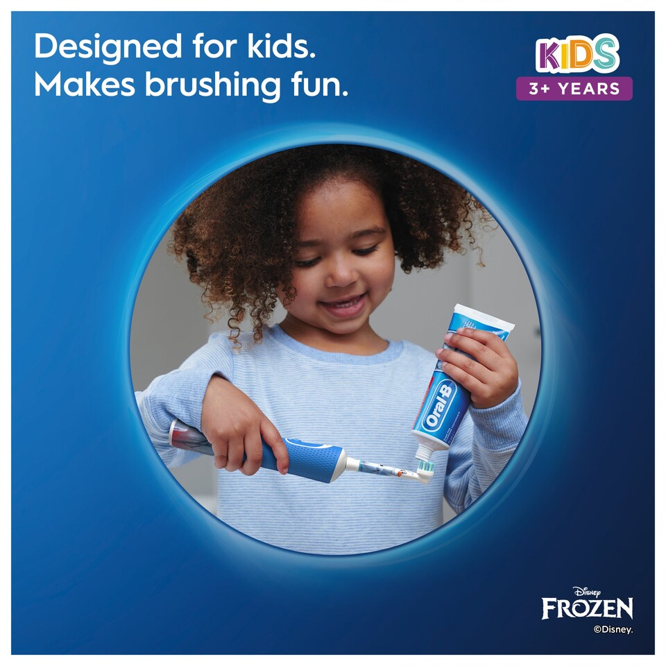 image 1 of Oral-B Frozen Kids 3+ Electric Toothbrush