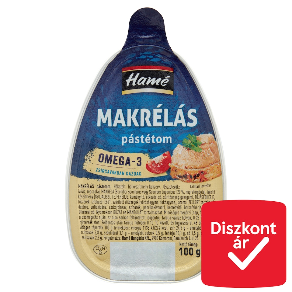 Hamé makrélás pástétom 100 g