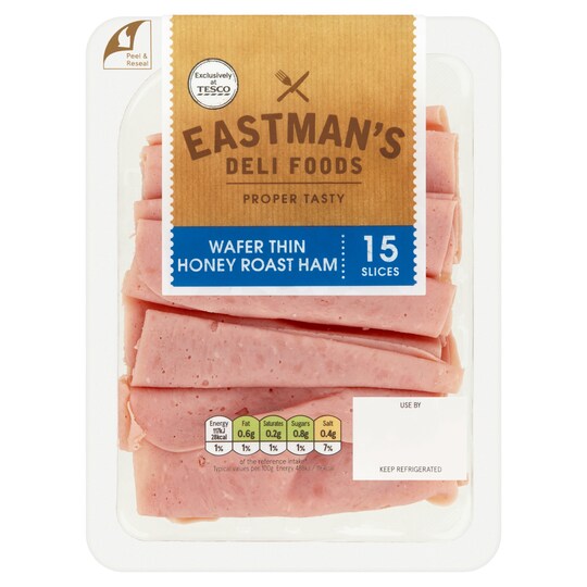 Eastman's Wafer Thin Honey Roast Ham 125G Tesco Groceries