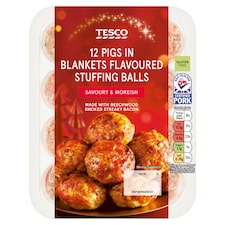 Tesco 12 Pig in Blanket Stuffing Balls 350g