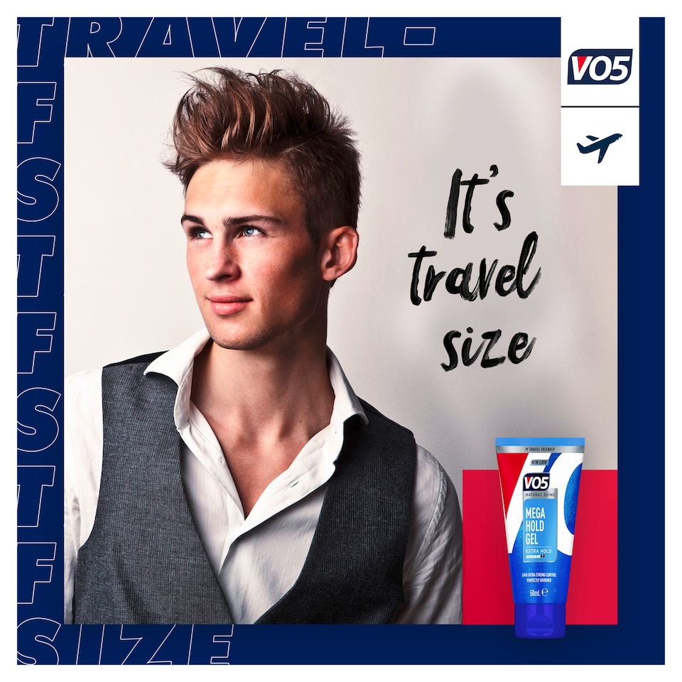 image 1 of Vo5 Mega Hold Styling Hair Gel 50Ml