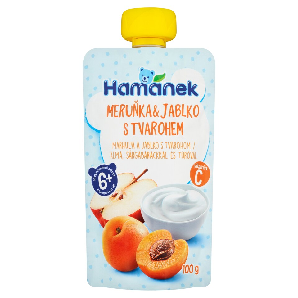 image 1 of Hamánek Apricot and Apple with Curd 100 g
