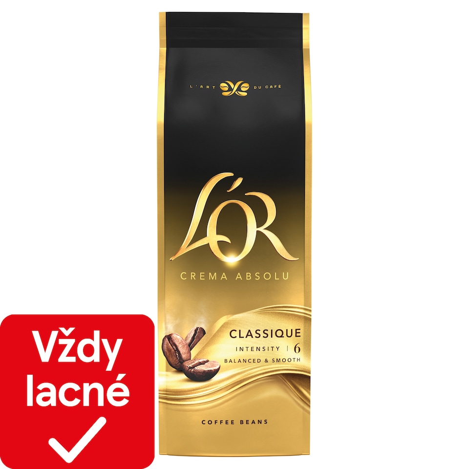 L'OR Crema Absolu Classique káva pražená zrnková 500 g