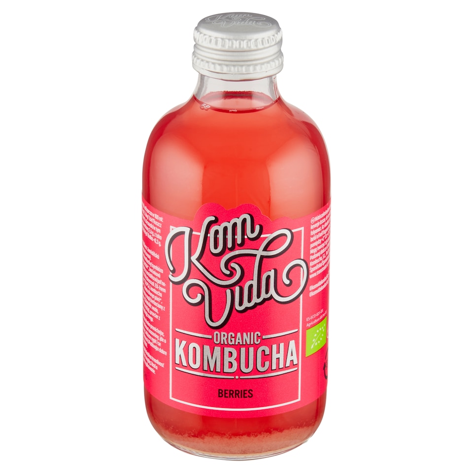 Komvida Bio fermentovaný nápoj z čaje s drobným ovocem a ibiškem 250ml