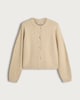 image 4 of F&F Knitted Button Up Cardigan with Wool in Neutral