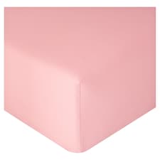 F&F Home Poly Cotton Pink Fitted Sheet Double