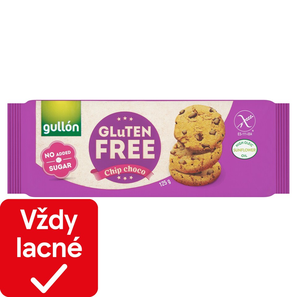 obrázok 1 z Gullón Chip Choco sušienky s kúskami čokolády 125 g