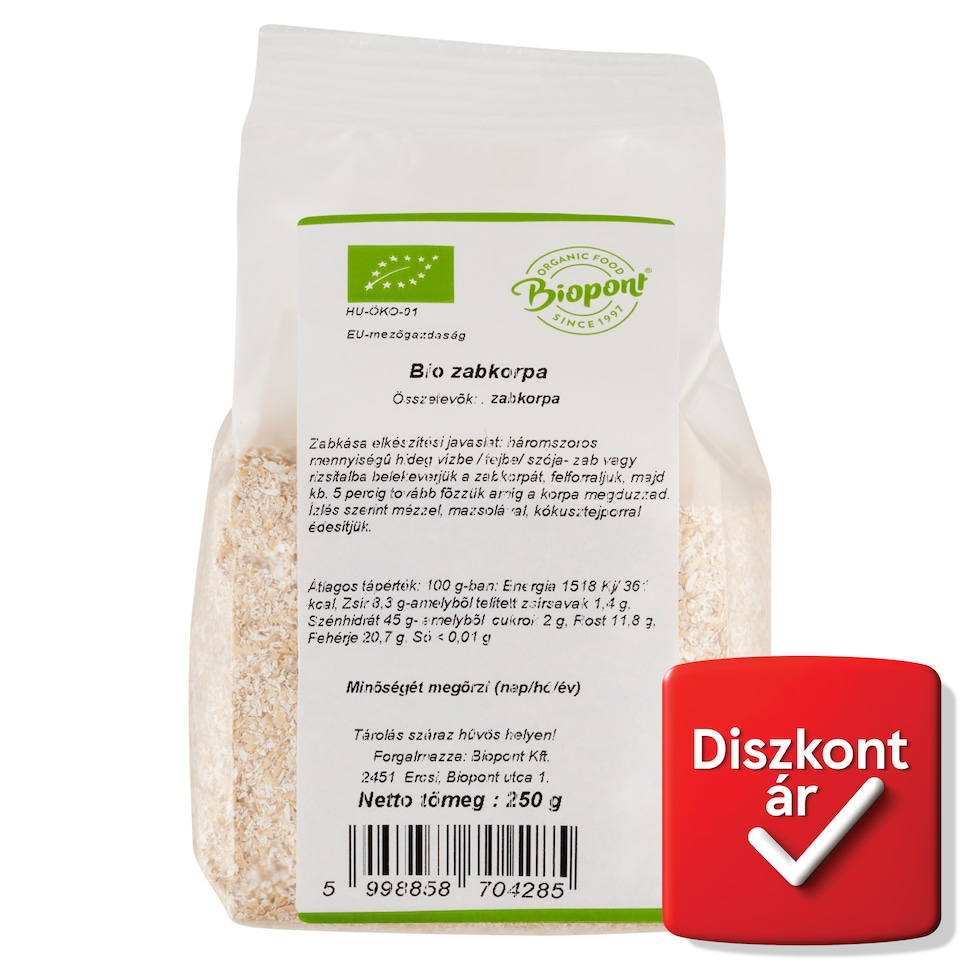 Biopont Organic Oat Bran 250 g
