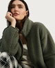 image 1 of F&F Fleece Zip Up Pyjama Top in Khaki