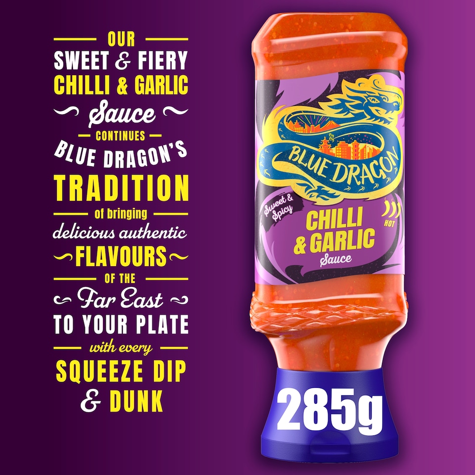 image 1 of Blue Dragon Sweet and Spicy Chilli & Garlic Sauce 285g