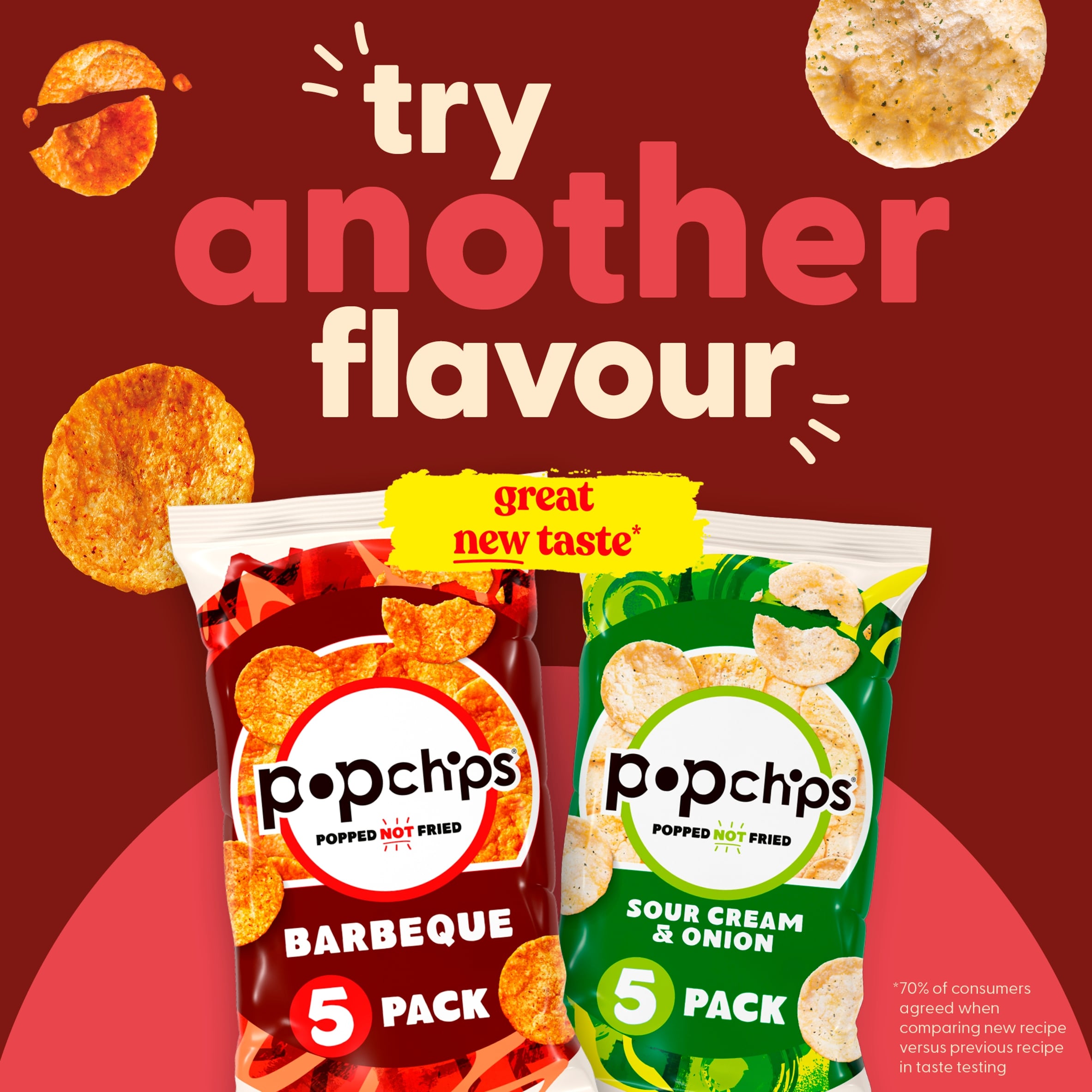 Popchips Chargrilled Steak Multipack Crisps 5x17g - Tesco Groceries