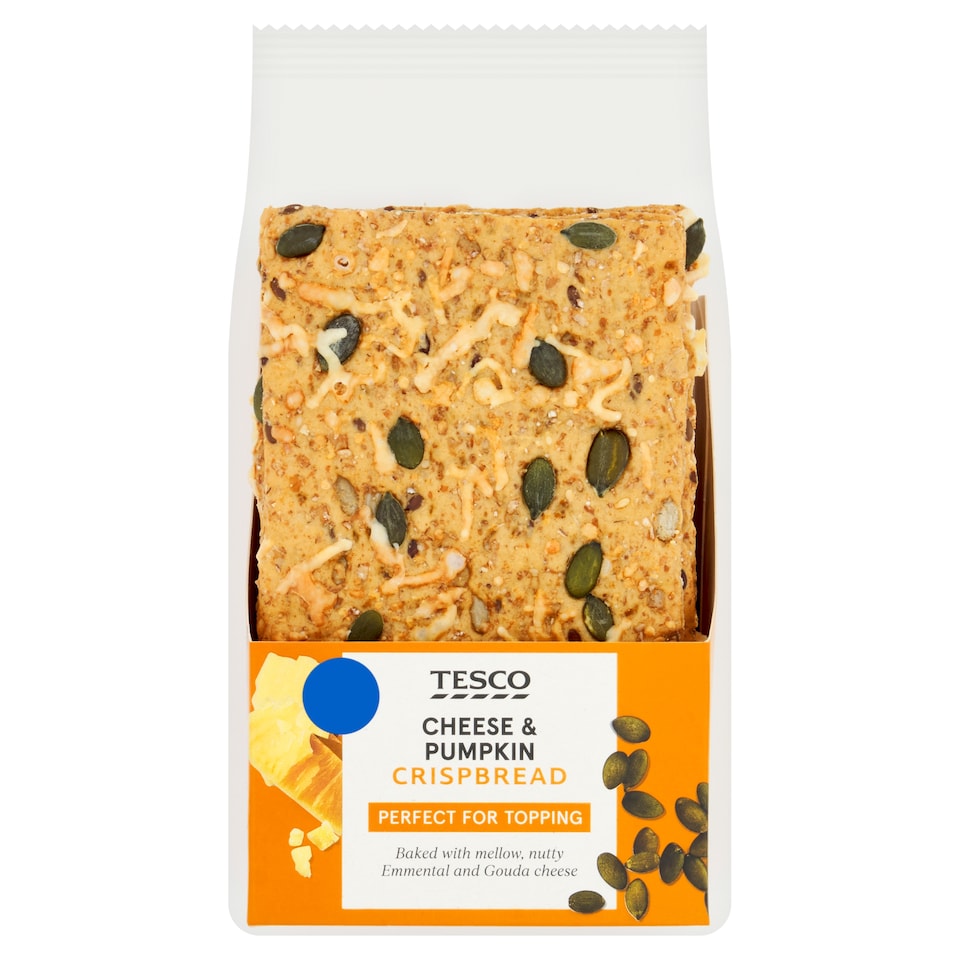 Tesco Cheese & Pumpkin Sourdough Crispbread 180g
