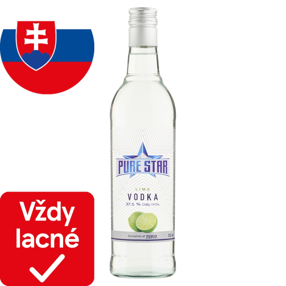 Pure Star Aromatizovaná vodka s limetkovou príchuťou 500 ml