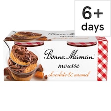 Bonne Maman Chocolate & Caramel Mousse 2x70g