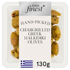 Tesco Finest Chargrilled Greek Halkidiki Olives 130g