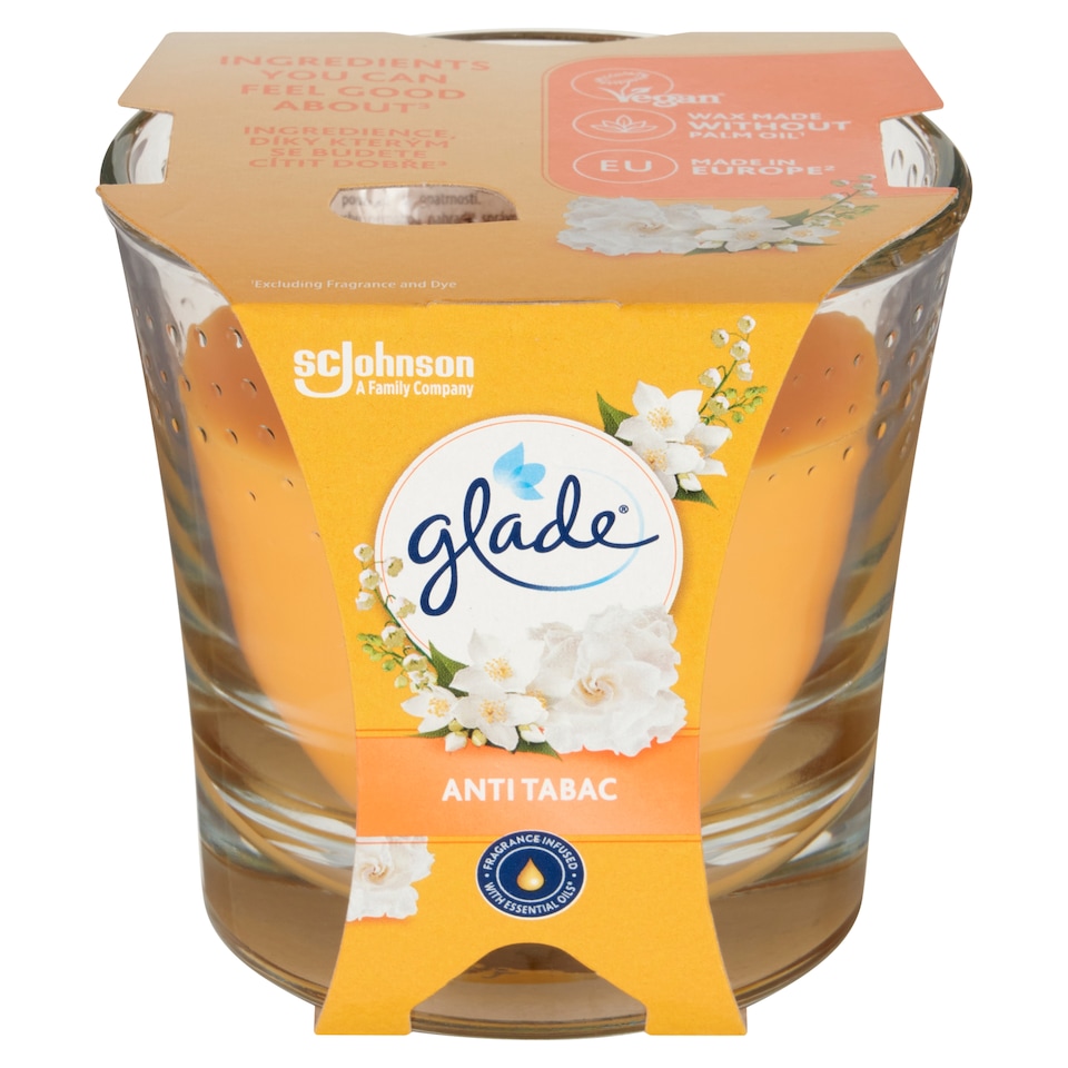 obrázok 1 z Glade Anti Tabac parfumovaná sviečka 112 g