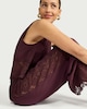 image 1 of F&F Floral Co-ord Beach Trousers in Burgundy