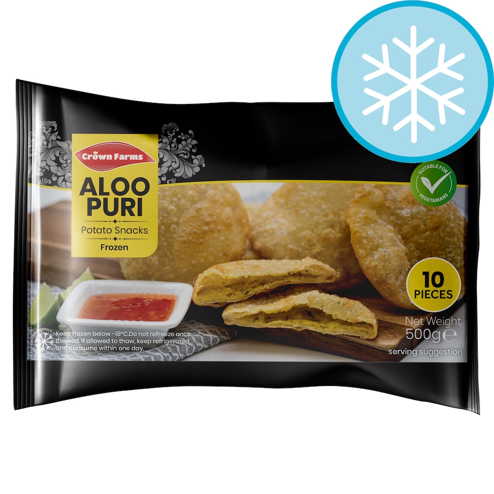 Crown Farms Aloo Puri 10pc 450g