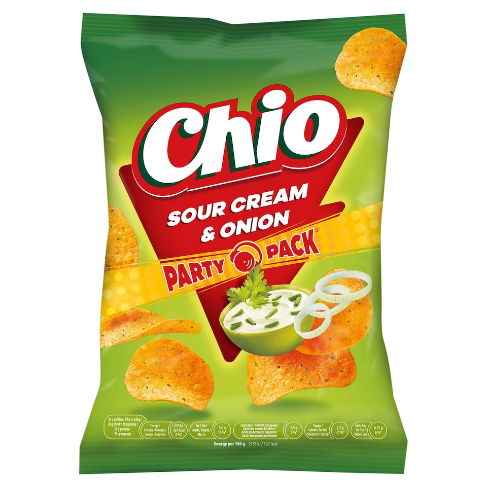 Chio Party Pack hagymás-tejfölös burgonyachips 190 g