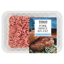 Tesco Pork Mince 10% Fat 850G