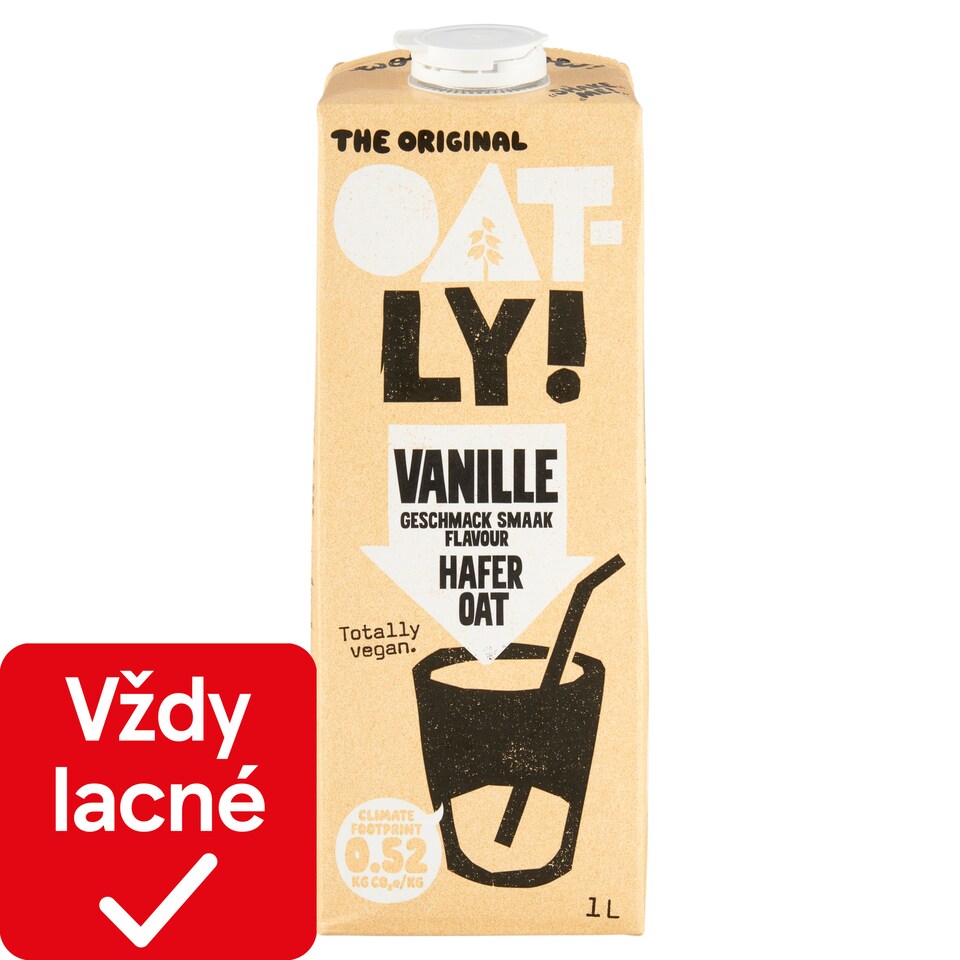 obrázok 1 z Oatly! Ovsený nápoj s vanilkovou príchuťou 1 l