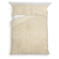 F&F Home Bedding Natural Faux Fur Duvet Set Super King