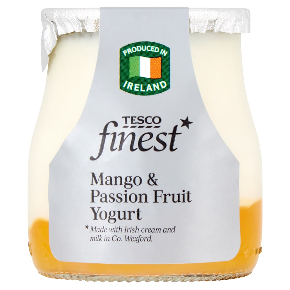 Tesco Finest Mango And Passion Fruit Yoghurt 150G