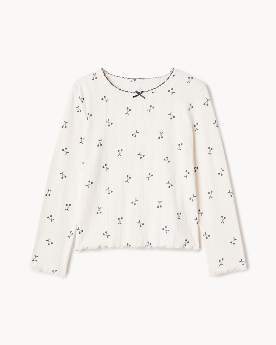 image 1 of F&F Girls 2-Pack Pointelle Printed Pyjama Sets in Multi