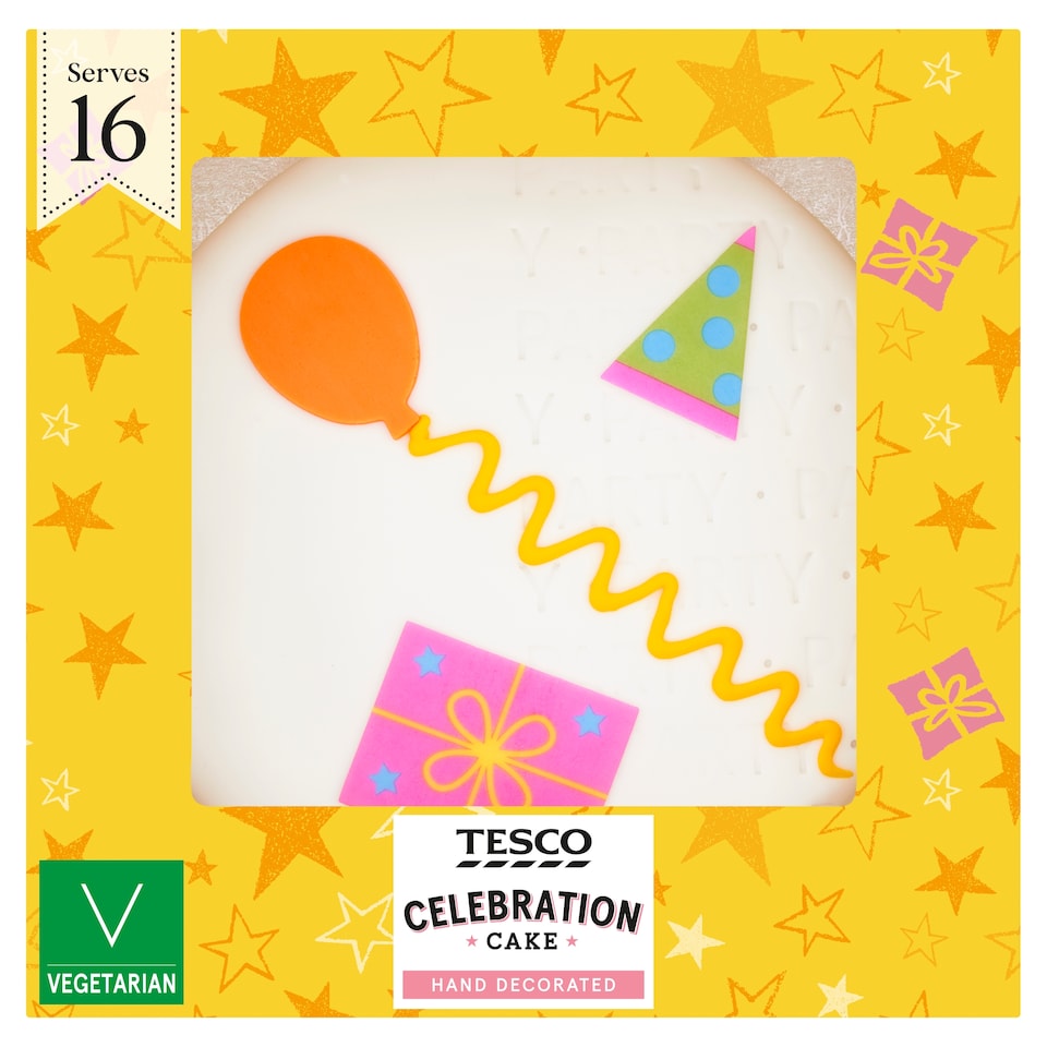 Tesco Celebration Cake - Buttercream and Raspberry Jam
