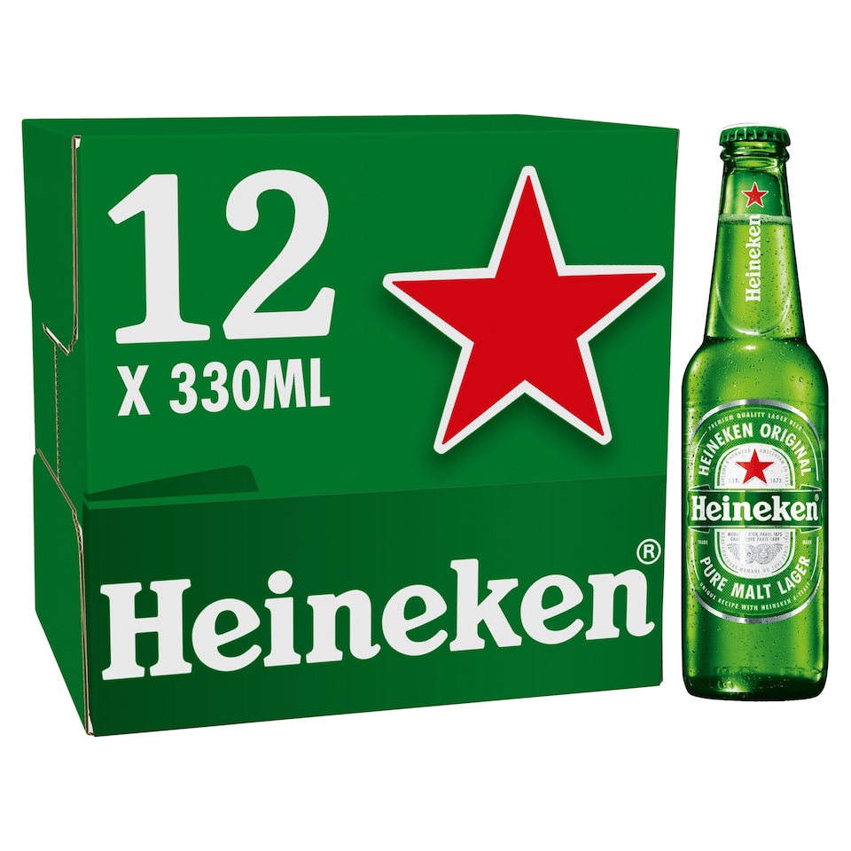 image 1 of Heineken Lager Beer Bottle 12x330ml