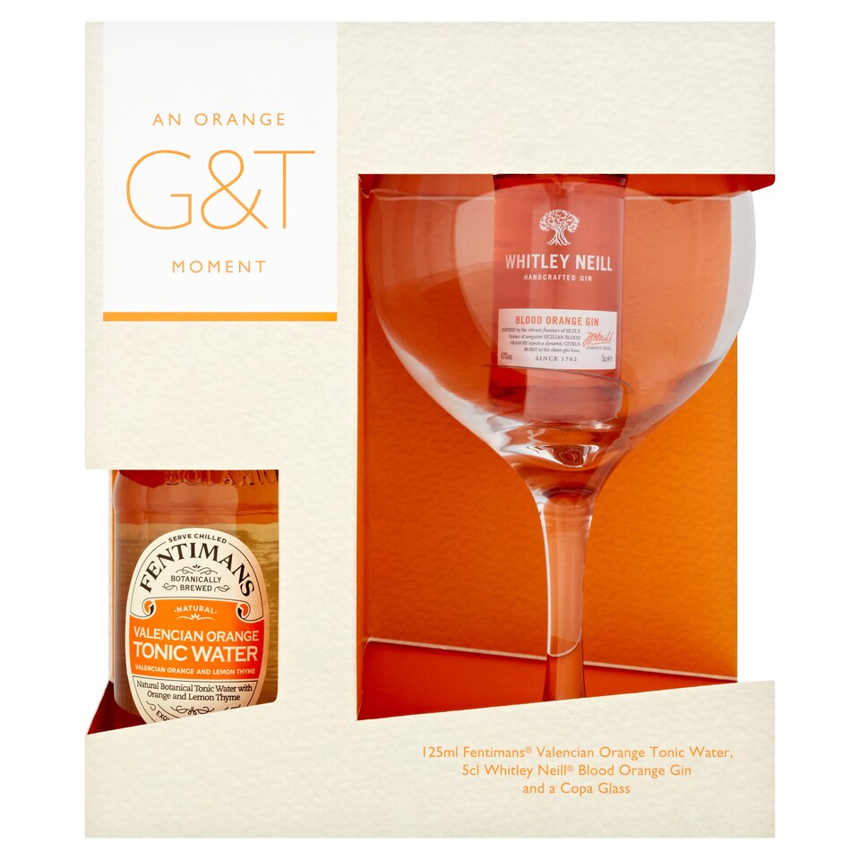 Whitley Neill Blood Orange Gin Gift Set Tesco Groceries