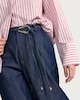 image 2 of F&F Wide Leg Belted Jeans in Navy