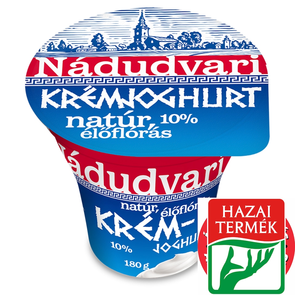 Nádudvari natúr, élőflórás krémjoghurt 180 g