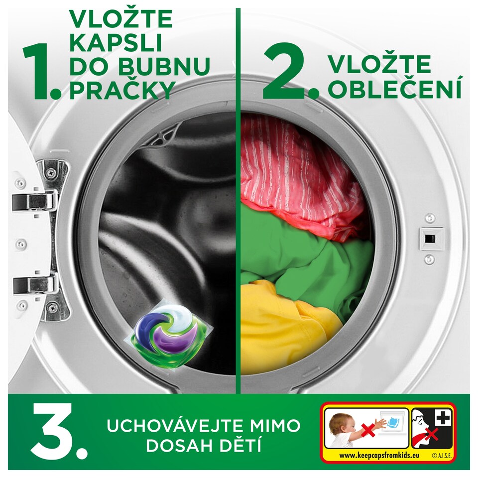 image 1 of Ariel Allin1 PODS +, Kapsle Na Praní S Tekutým Prostředkem, 26 Praní