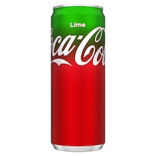 Coca-Cola Lime Cola and Lime-Flavored Carbonated Soft Drink 330 ml
