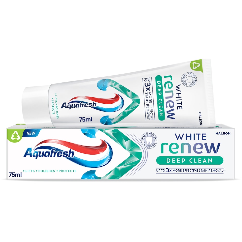 image 1 of Aquafresh White Renew Deep Clean Toothpaste 75ml 