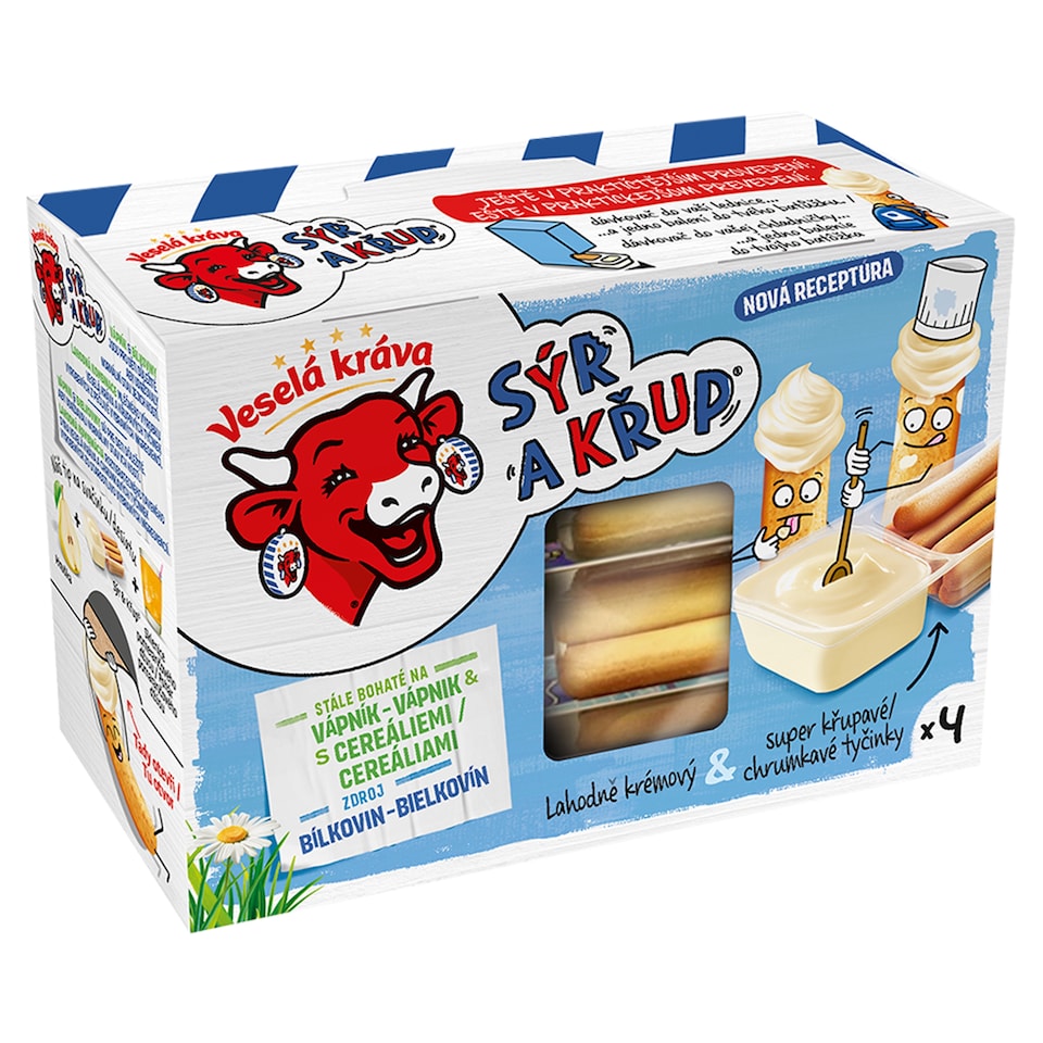 Veselá kráva Sýr a Křup Rodinné balení 140g