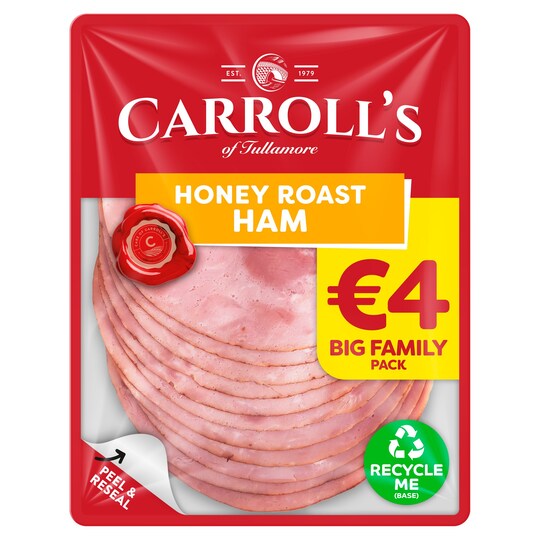 Carroll's Big Family Pack Honey Roast Ham 270G Tesco Groceries