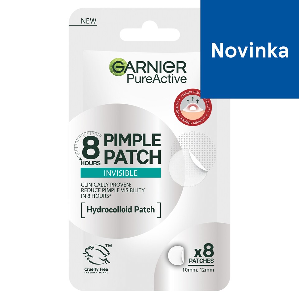 Garnier PureActive Invisible Hydrocolloid Pimple Patch 8 pcs