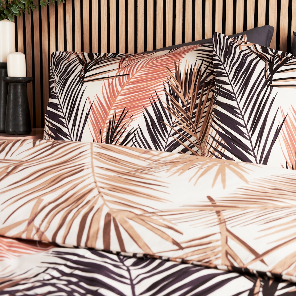 image 1 of Cosmo Living Fern Leaf Duvet Set King