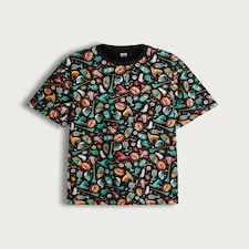 F&F Pure Cotton Halloween Print Short Sleeved T-Shirt in Black