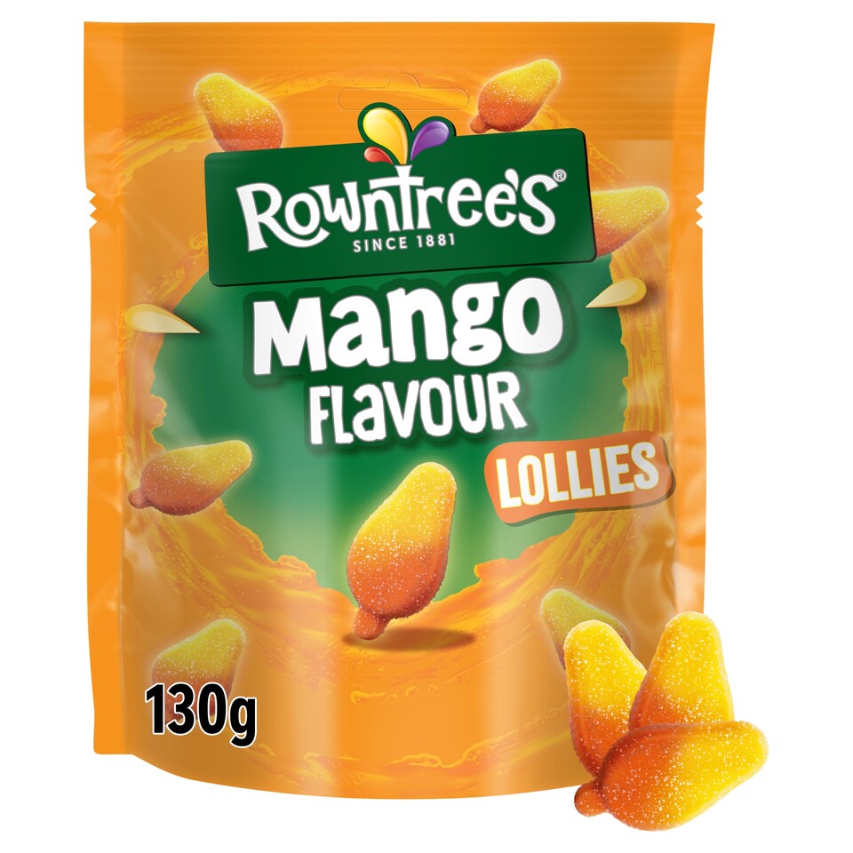 image 1 of Rowntree's Mango Flavour Lollies Sweets 130g