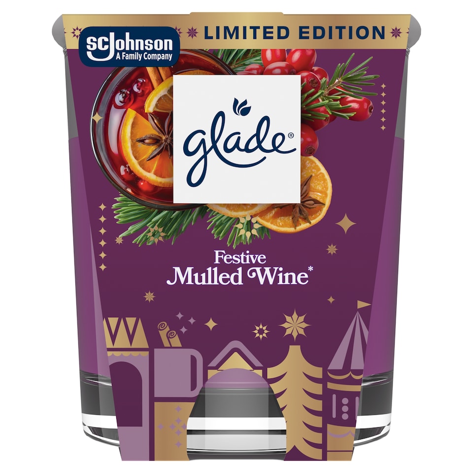 Glade Festive Mulled Wine illatgyertya 112 g