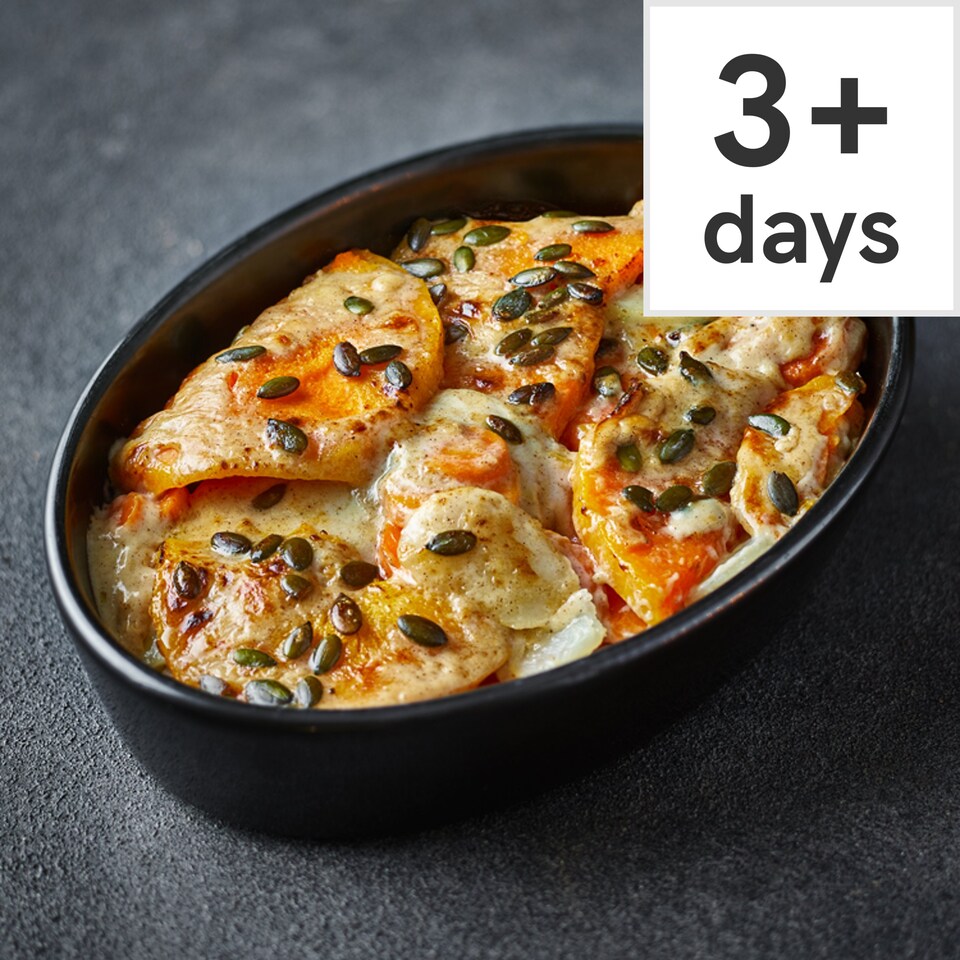 Tesco Finest Carrot, Potato & Butternut Squash Gratin Serves 4 Tesco