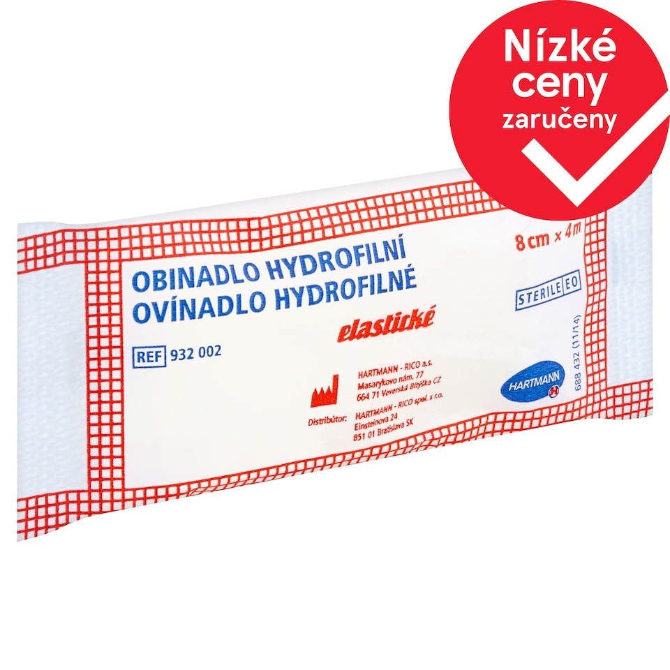 Hartmann Bandage Hydrophilic Elastic 8 cm x 4 m