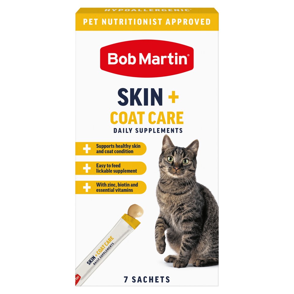 image 1 of Bob Martin Skin + Coat care daily supplement 7 sachets 105g 
