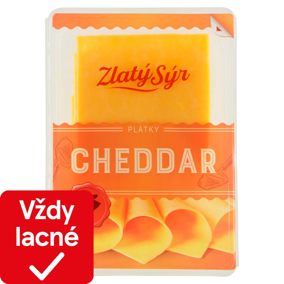 image 1 of Zlatý Sýr Cheddar Cheese 50% 100 g
